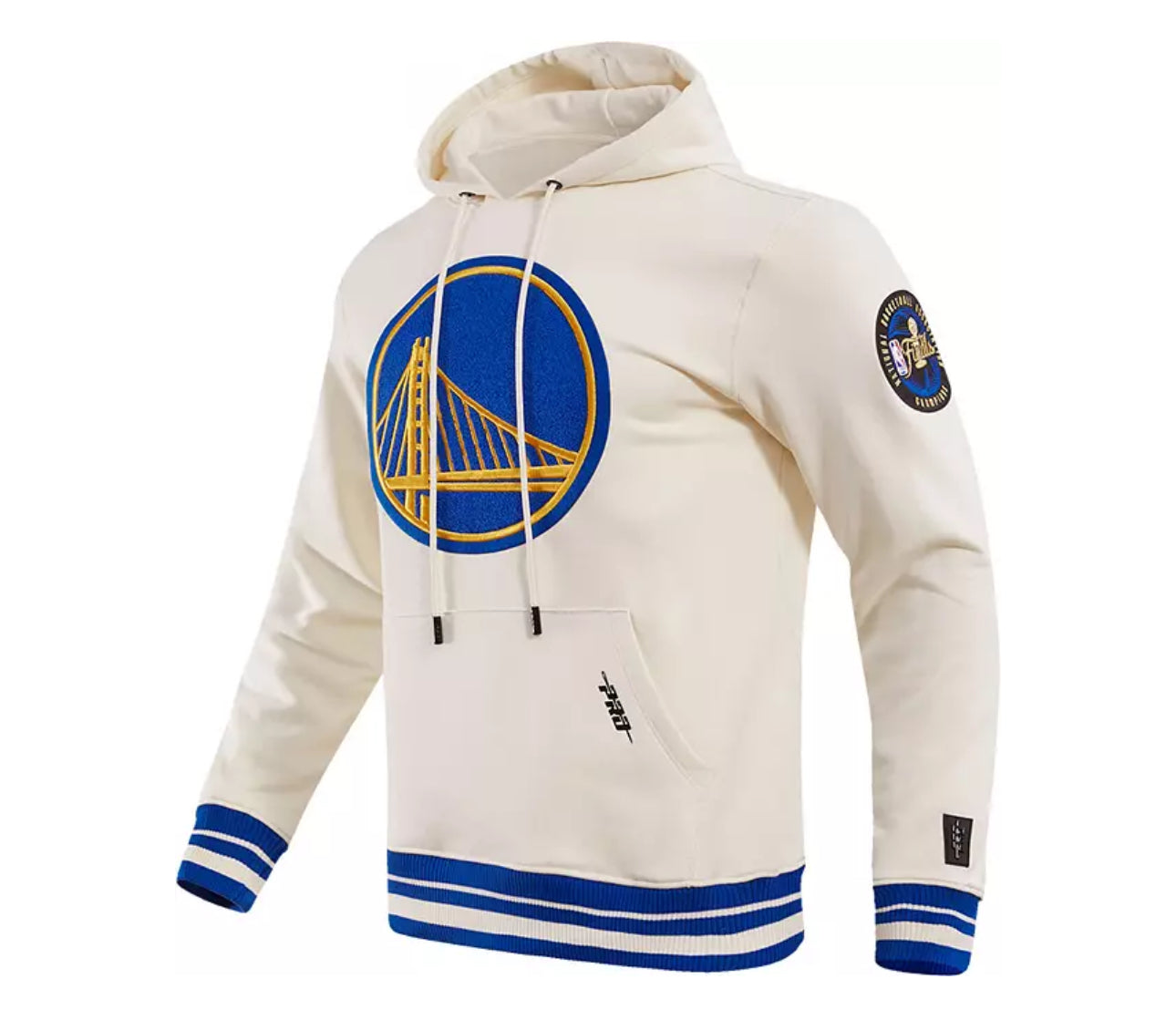 Golden State Warriors Mens off White Retro Classic Fashion Hood