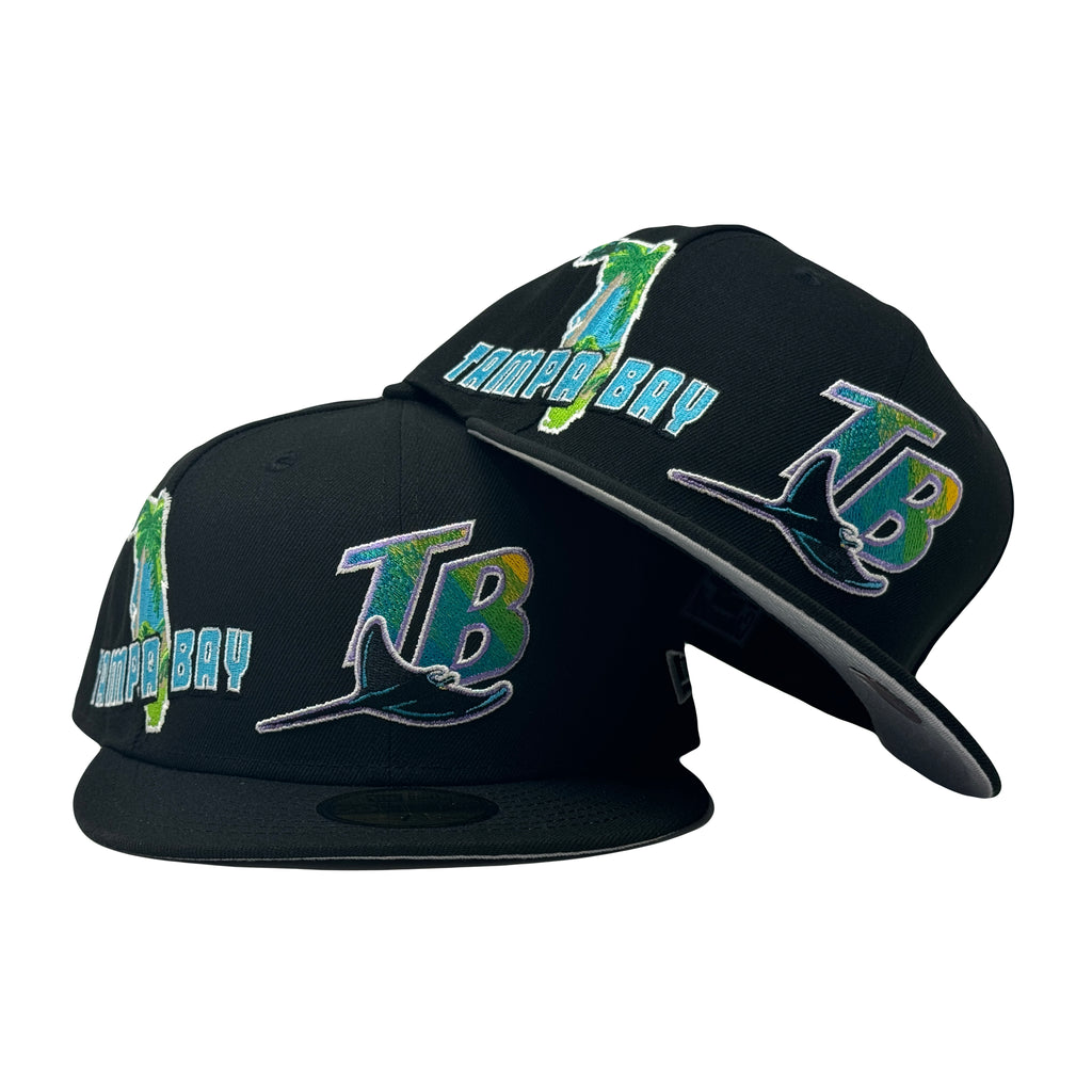 Tampa Bay Rays State Map 59Fifty New Era Fitted Hat
