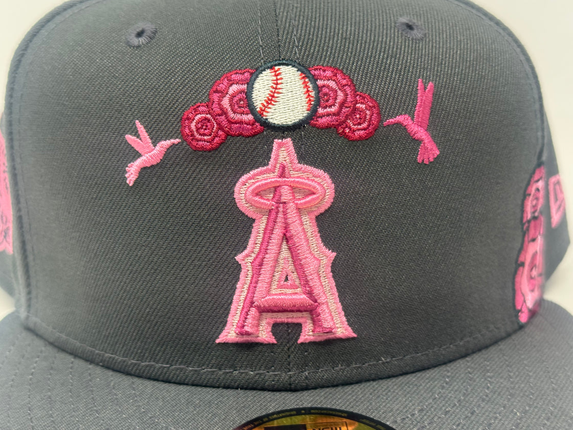 Los Angeles Angels Day of the Dead Graphite 59FIFTY Fitted
