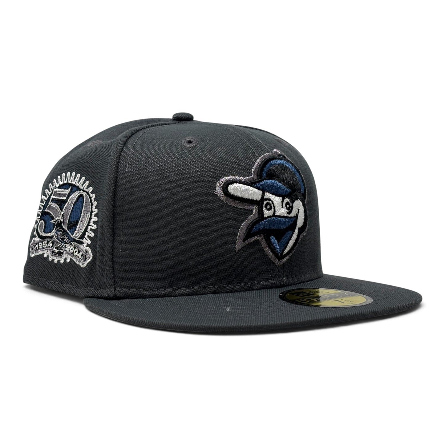 Baltimore Orioles 50th Anniversary Fitted Hat-Dark Gray Navy