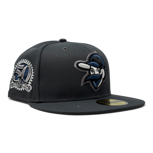 Baltimore Orioles 50th Anniversary Fitted Hat-Dark Gray Navy