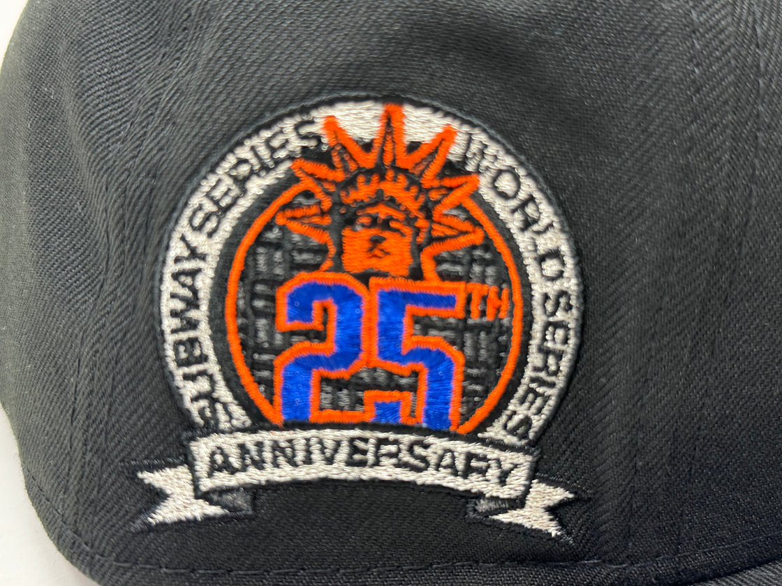 New York Mets 25th Anniversary Subway Series Fitted Hat-Black