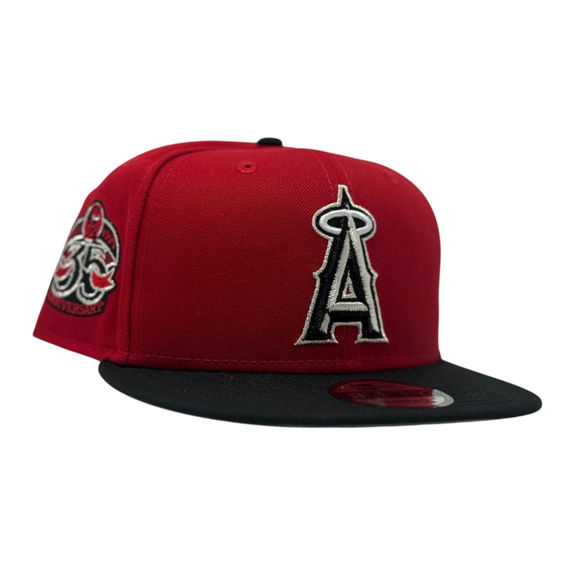 Los Angeles Angels 35th Anniversary 9Fifty Snapback Hat-Red Black