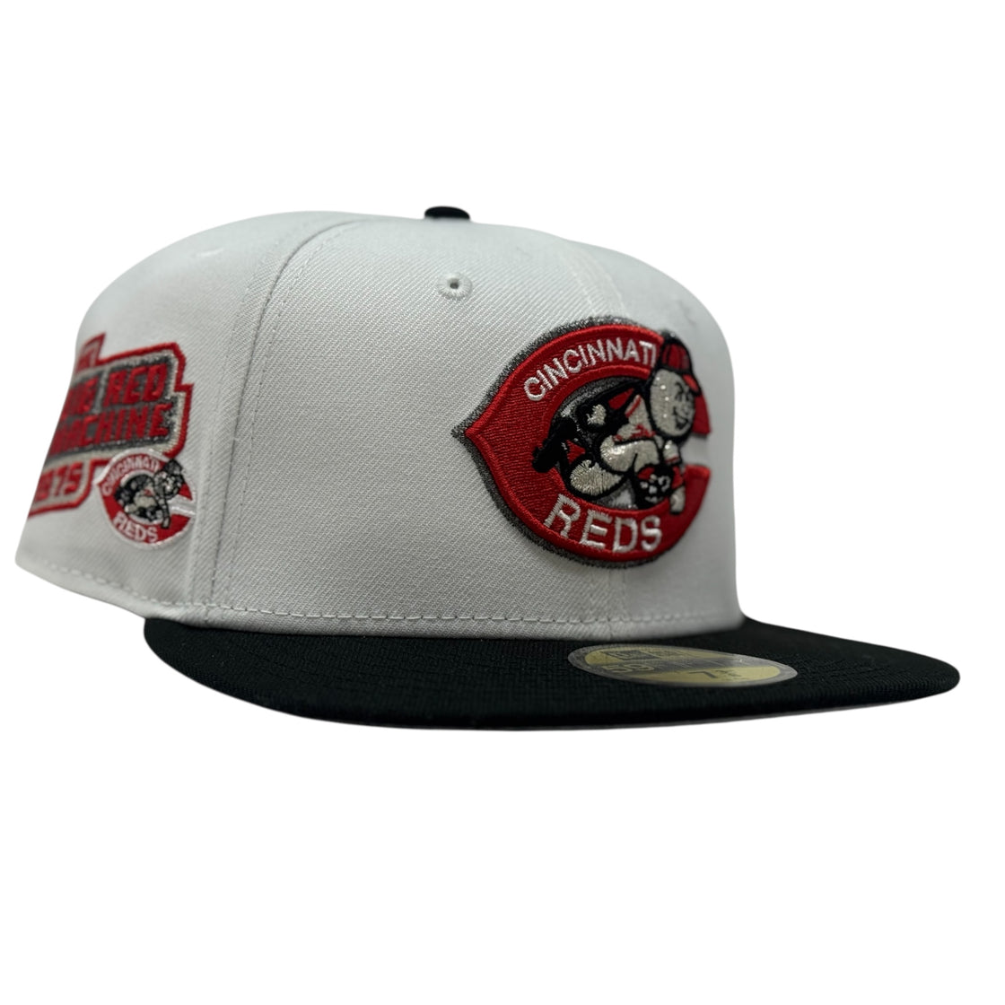 Cincinnati Reds 1975 World Series Fitted Hats-White Black