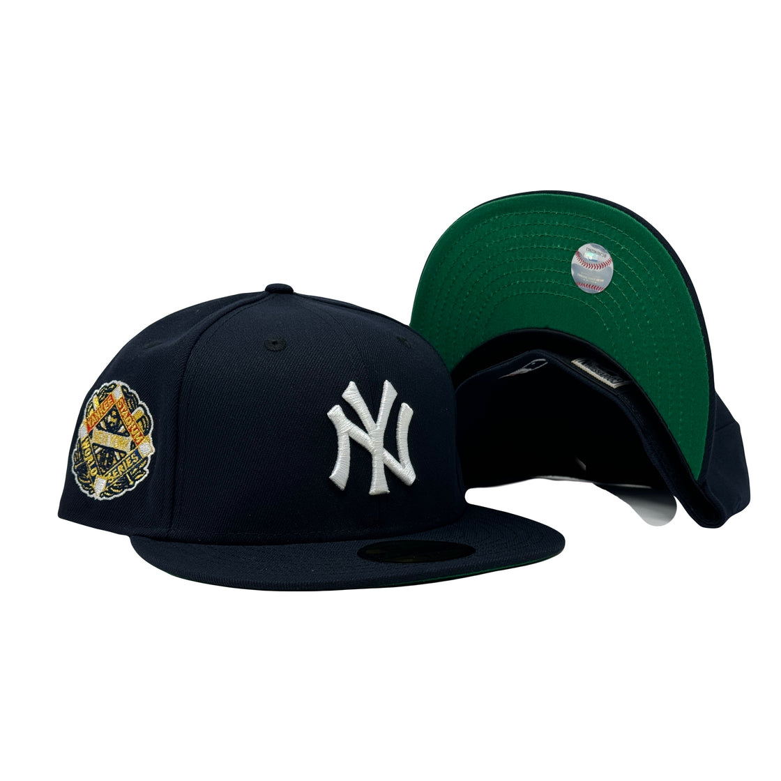 New York Yankees 1939 World Series Navy Blue Green Brim 59Fifty New Era Fitted Hat