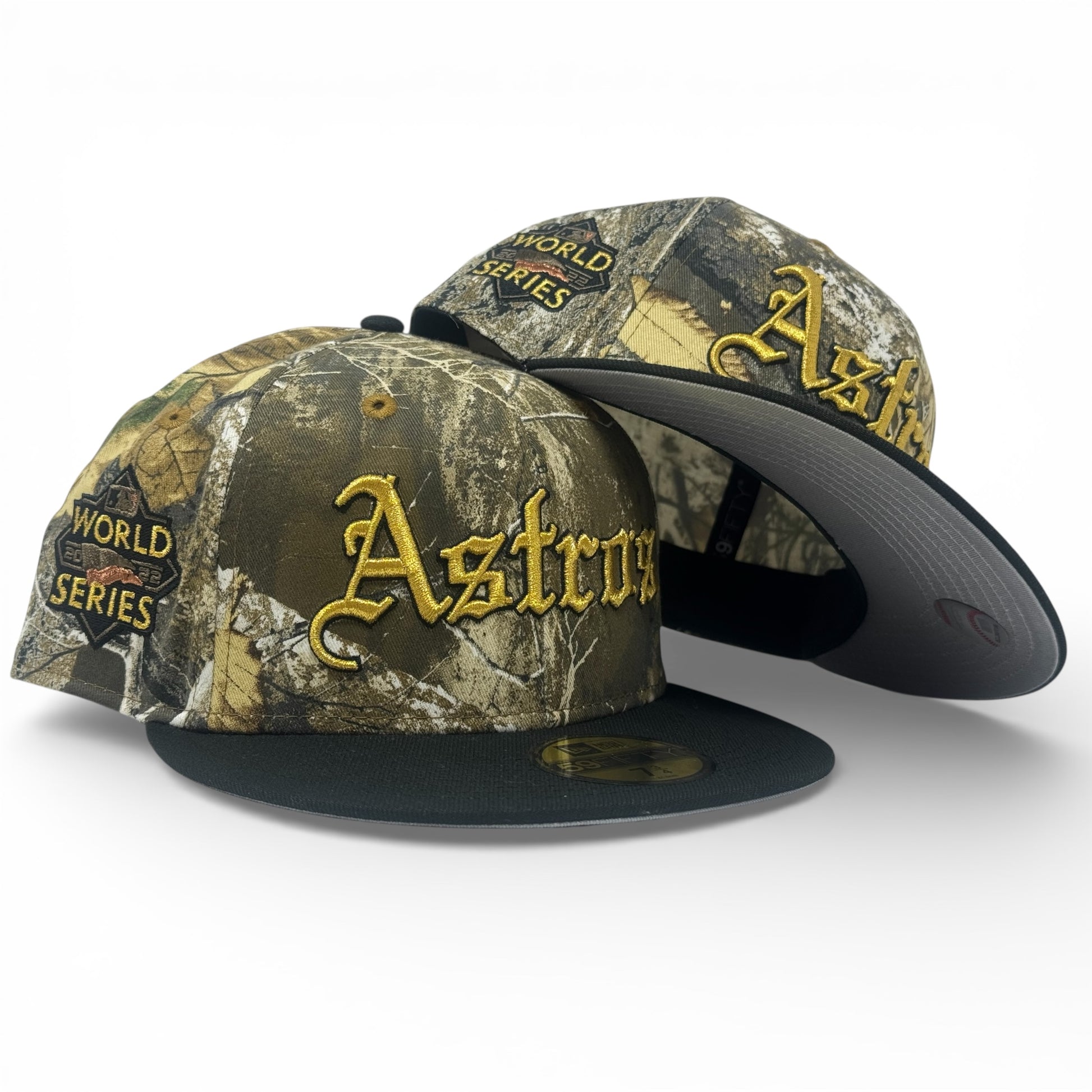 Houston Astros 2022 World Series Real Tree 59Fifty New Era Fitted Hat