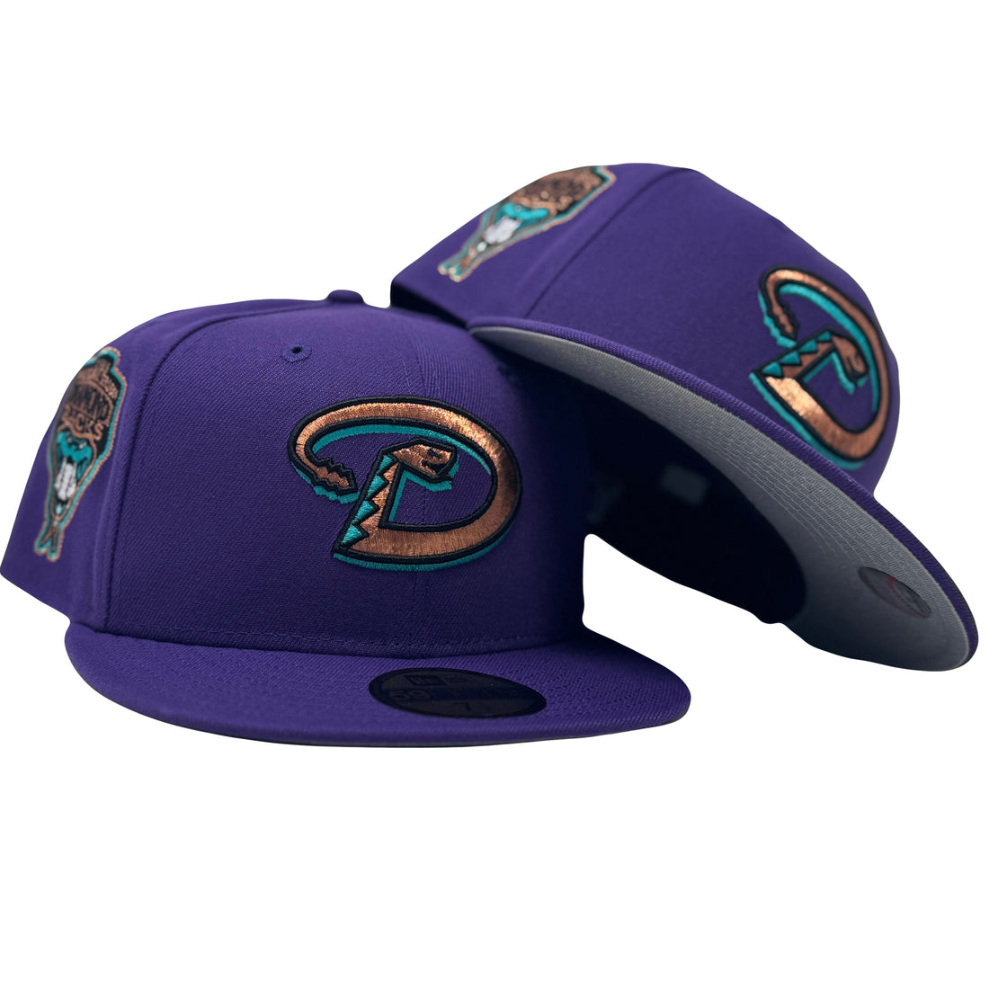 Arizona Diamondbacks 1998 Inaugural Season Light Purple Fitted Hats