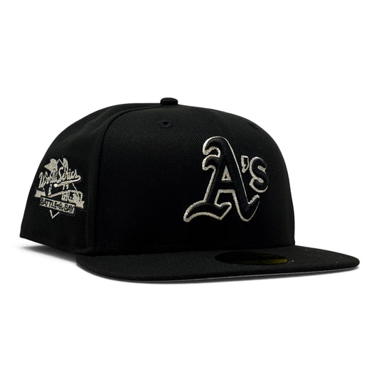 Oakland Athletics 1989 World Series 59Fifty New Era Fitted Hat- Black