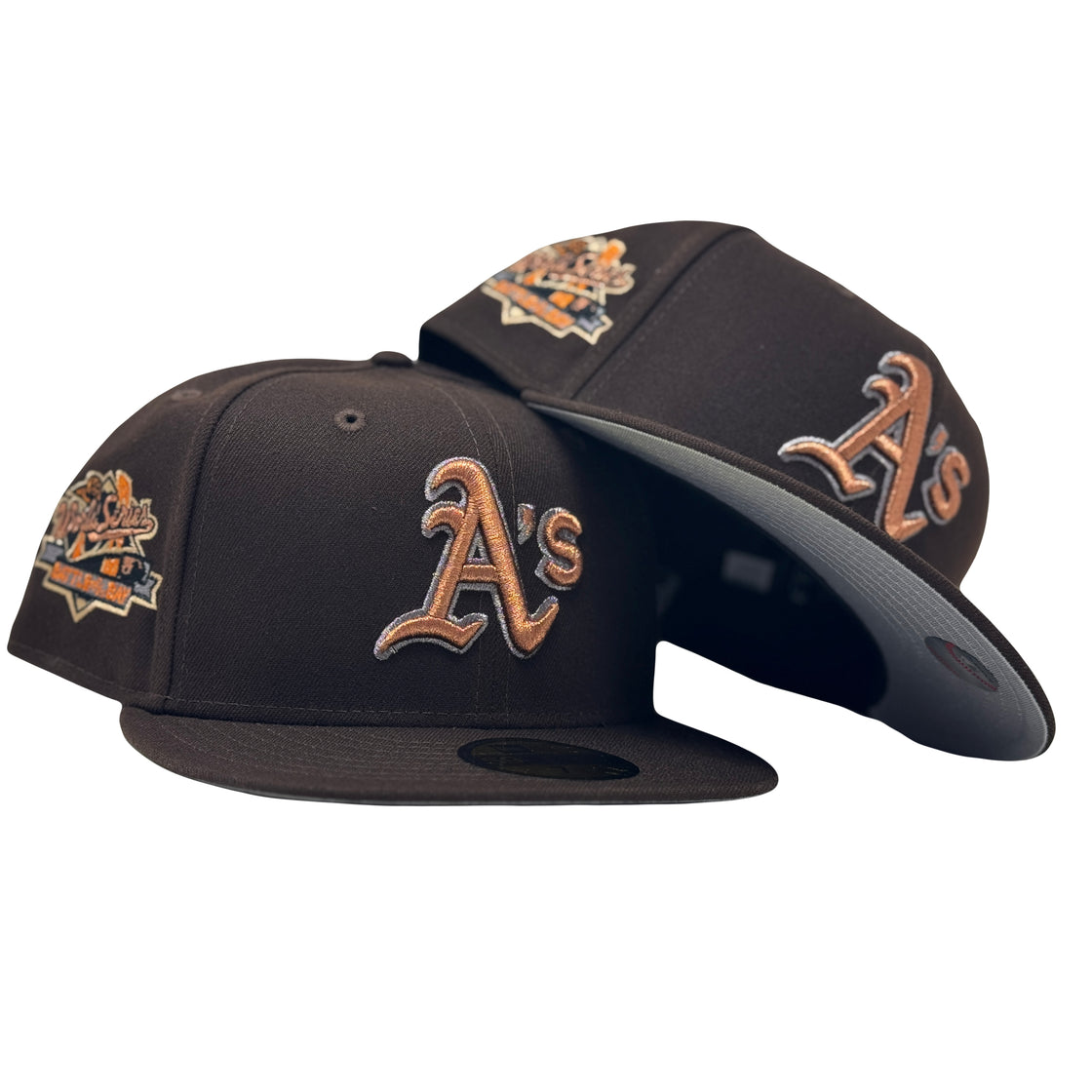 Oakland Athletics 1989 World Series Deep Brown New Era Fitted Hats