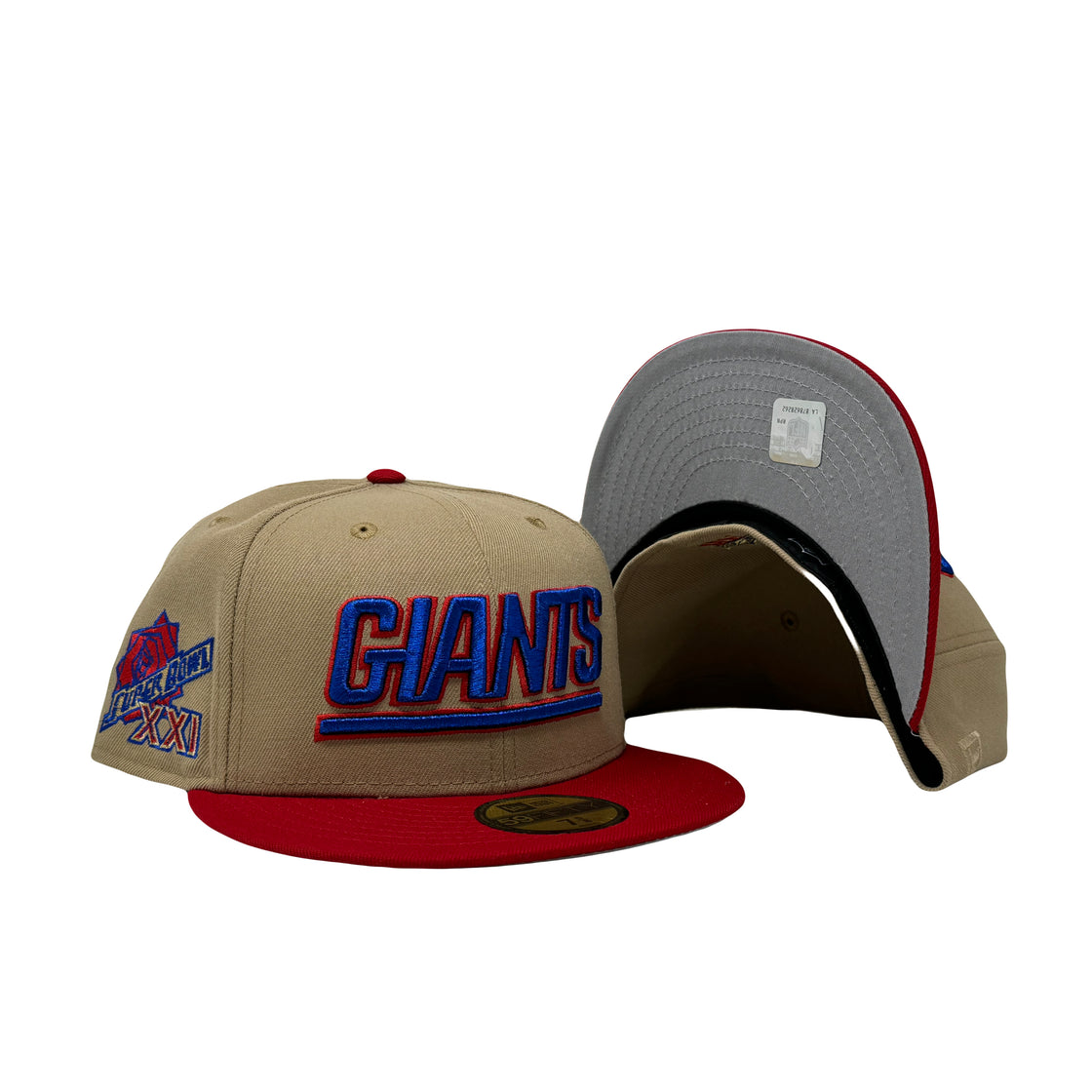 New York Giants 21st Super Bowl Champions New Era Fitted Hat
