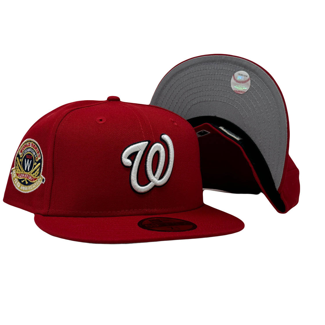 Washington Nationals 1924 World Series Champions Red 59Fifty New Era Fitted Hat