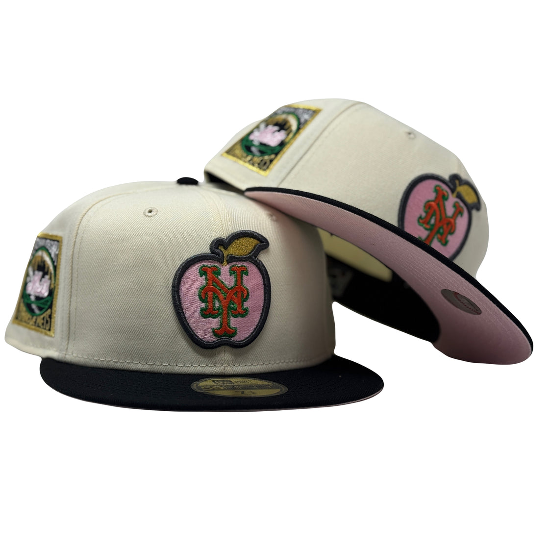 New York Mets 25th Anniversary Pink Brim New Era Fitted Hats