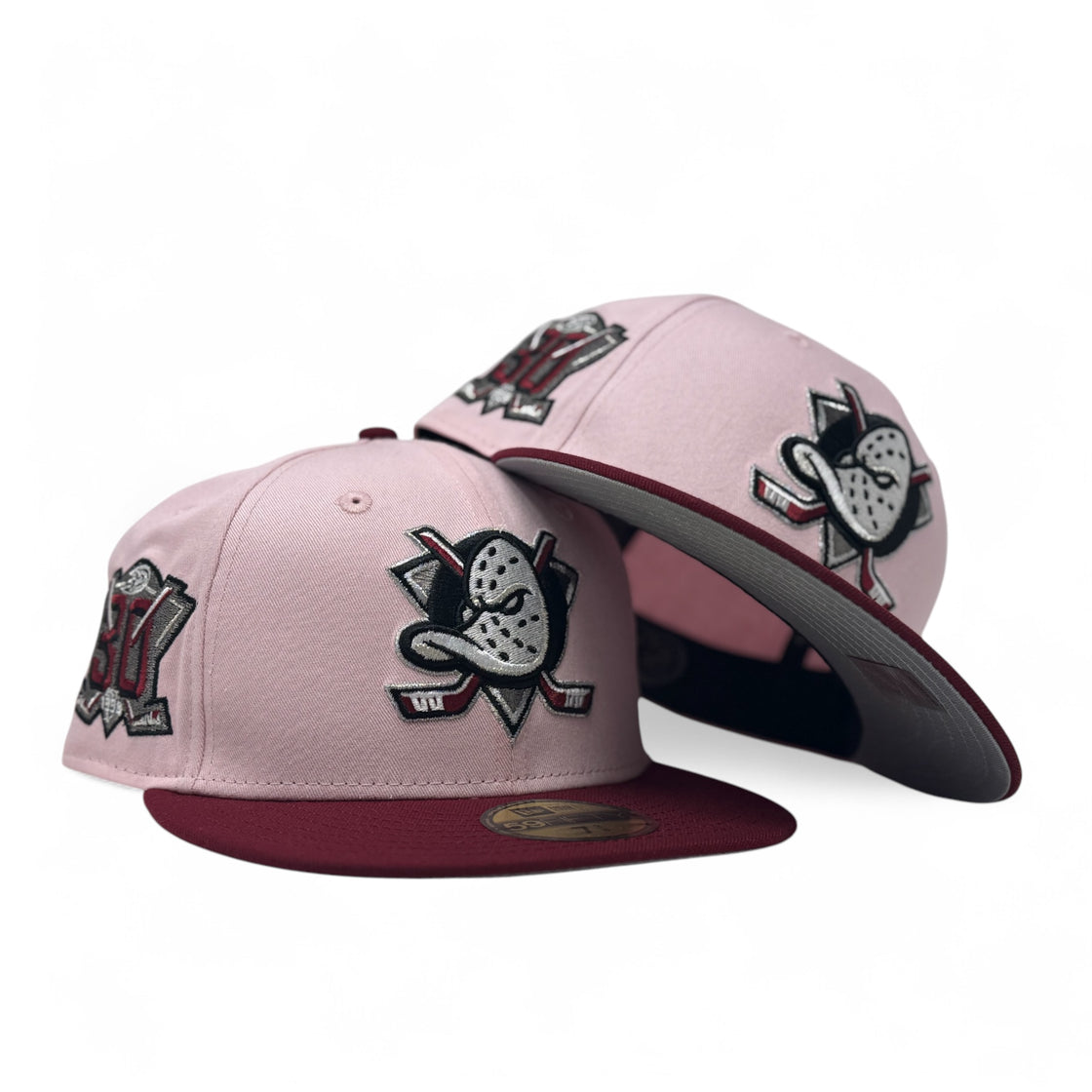 Anaheim Ducks 30th Anniversary Valentine Pack Fitted Hats