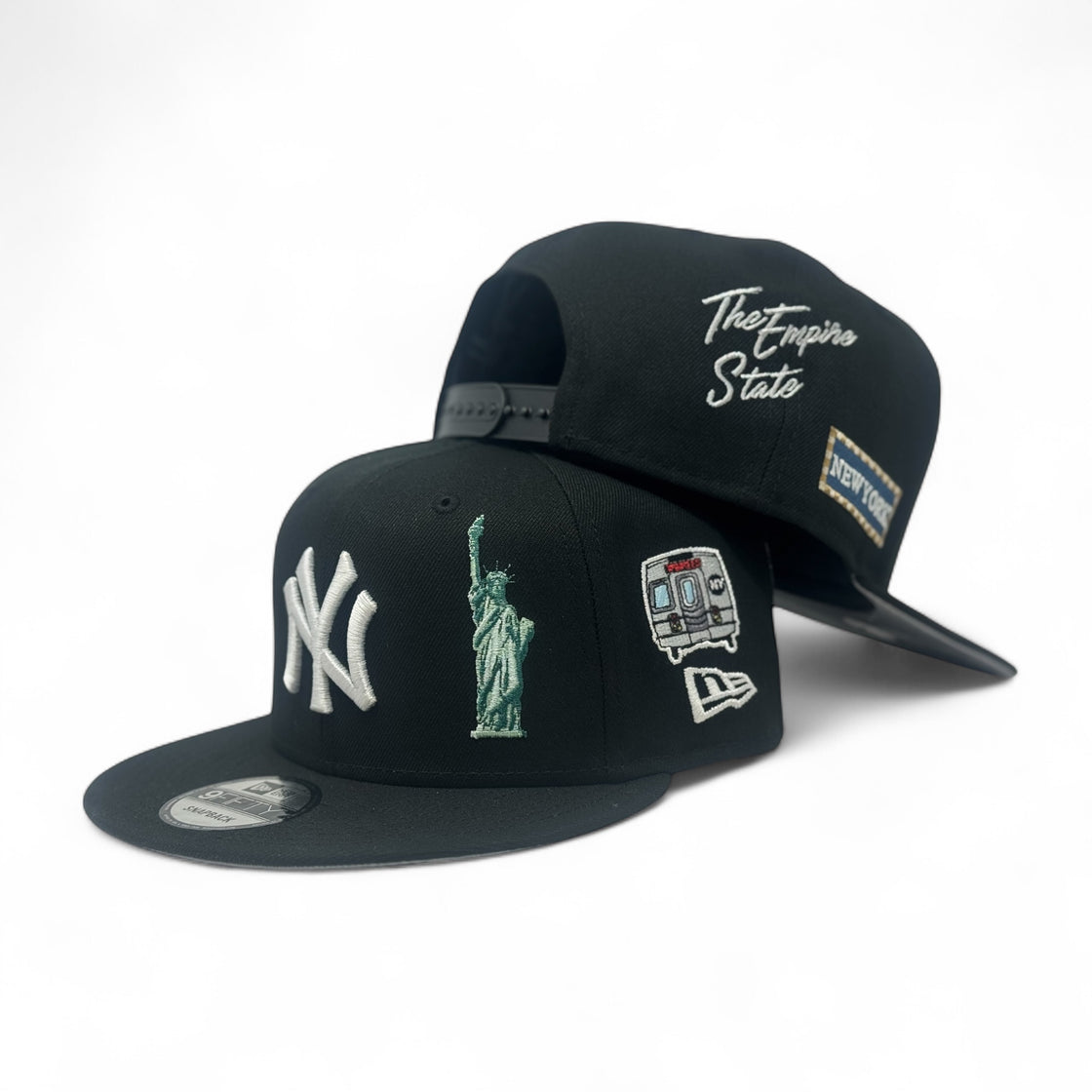 New York Yankees City Transit Snapback Hats-Black