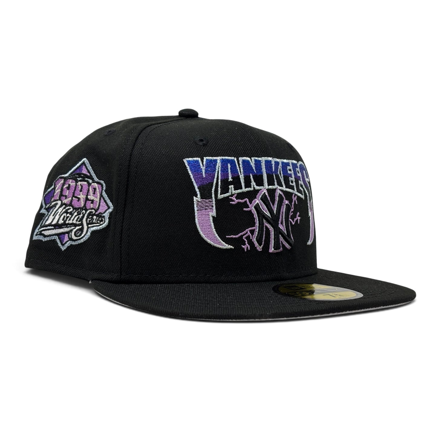 New York Yankees 1999 World Series "Metallica Pack" Fitted-Black Purple
