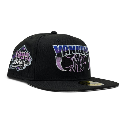 New York Yankees 1999 World Series "Metallica Pack" Fitted-Black Purple