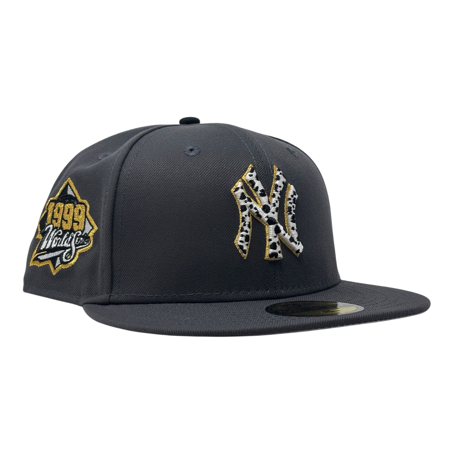 New York Yankees 1999 World Series "Cow Print" Fitted Hat -Dark Gray