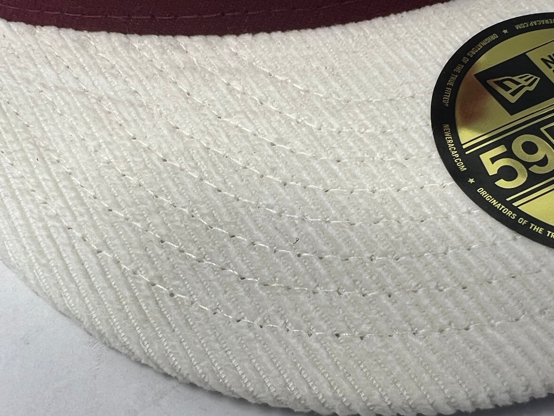 Milwaukee Brewers Fall White Corduroy Visor New Era Fitted Hat