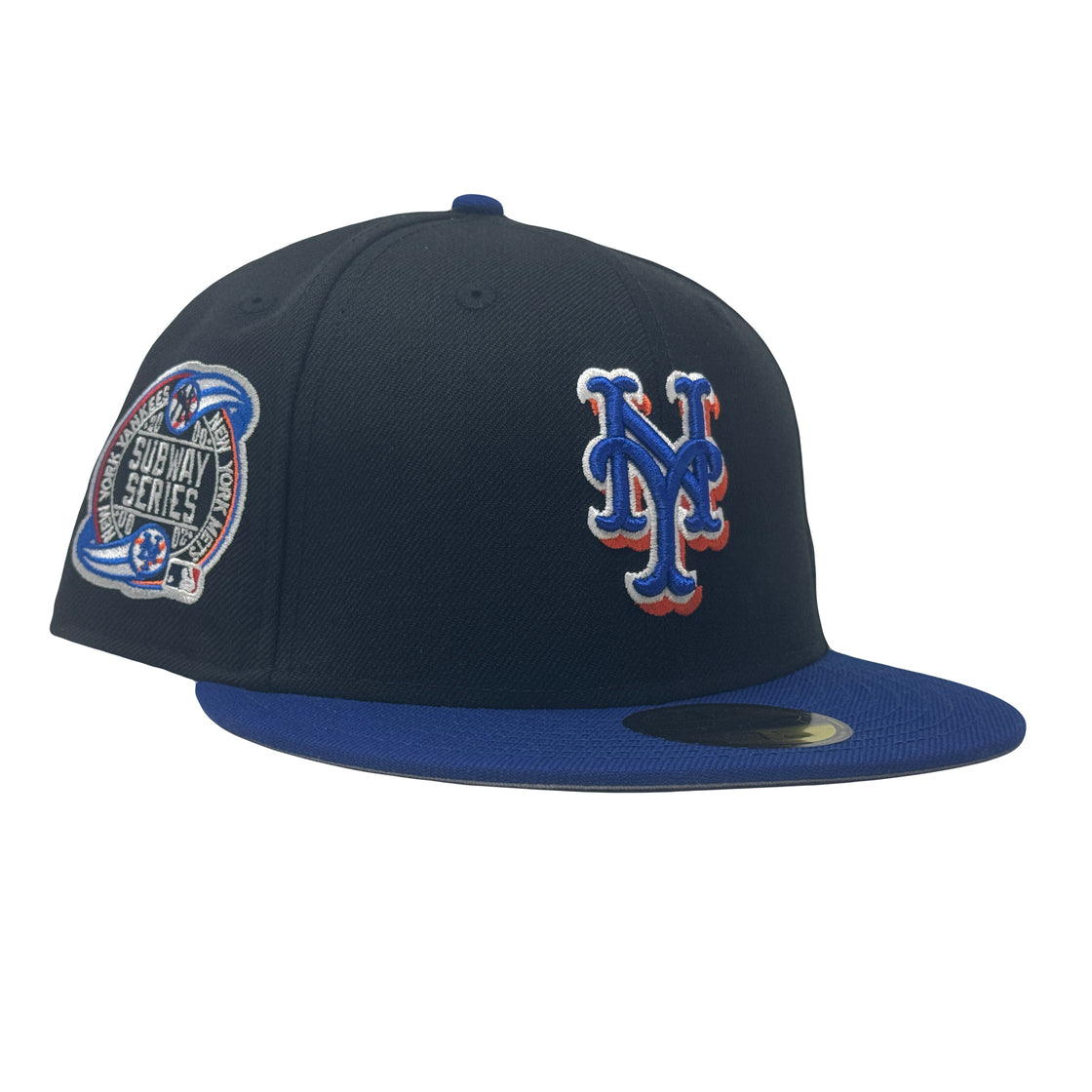 New York Mets Subway Series On-Field Black Royal Blue 59Fifty New Era Fitted Hat