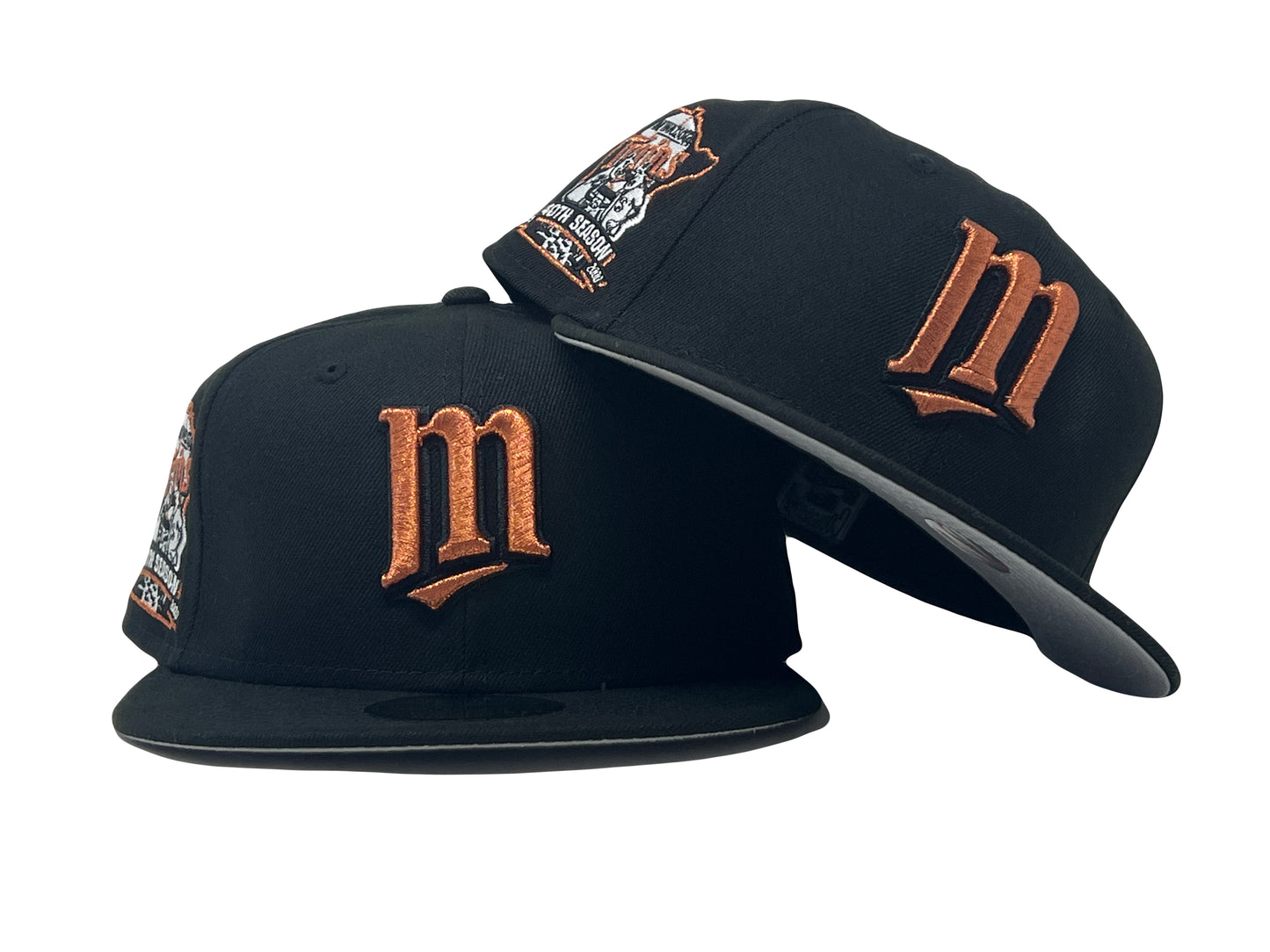 Black Minnesota Twins 40th Anniversary New Era Fitted Hat