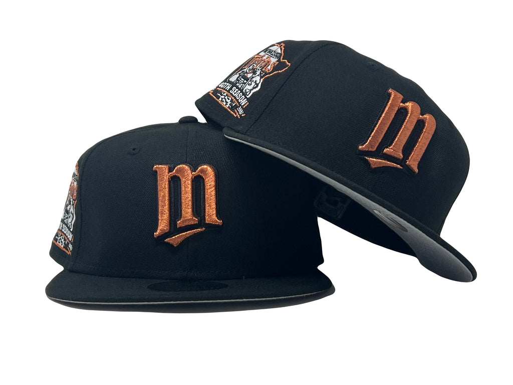 Black Minnesota Twins 40th Anniversary New Era Fitted Hat