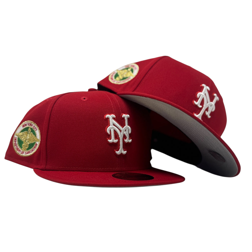 New York Mets Dept. Of Sanitation Fitted Hat-Red