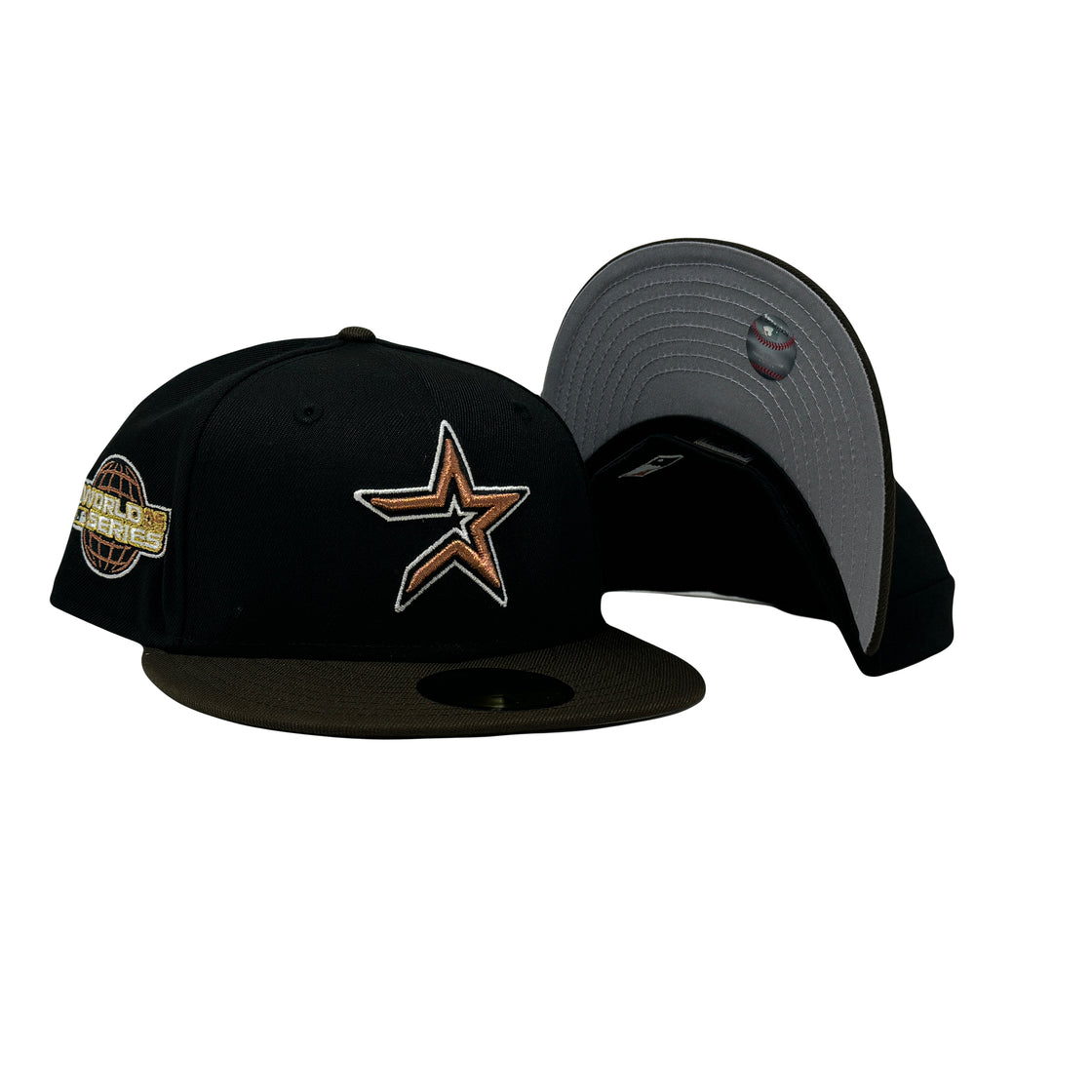 Houston Astros Black Brown 2005 World Series New Era Fitted Hat