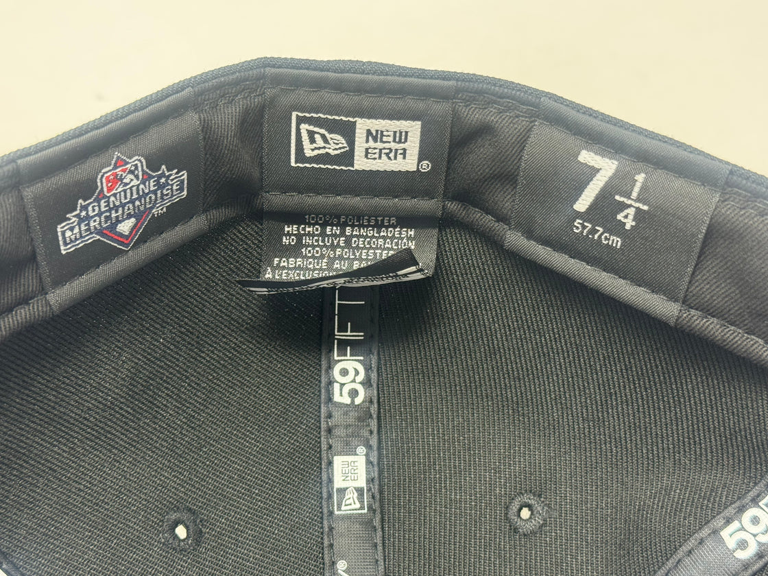 Rochester red wings Baseball fitted hat-Black Dolphin Blue