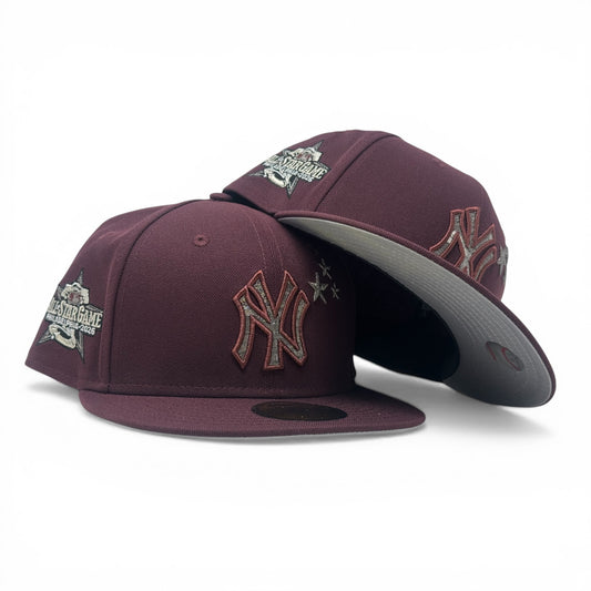 New York Yankees 2026 All Star Game "Star Pack" Gray Brim Fitted Hats-Maroon