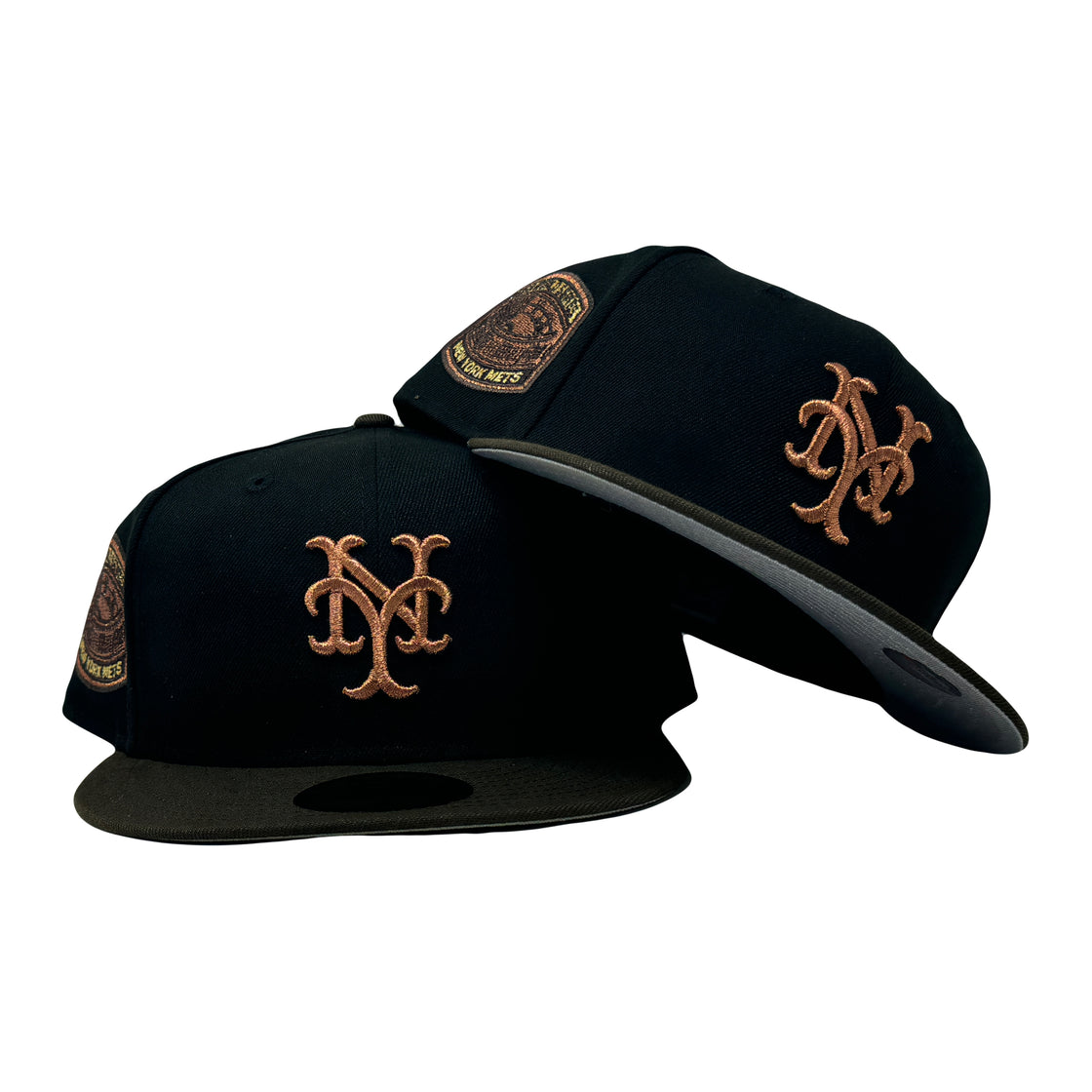 New York Mets 1969 World Series Black Brown 59Fifty New Era Fitted Hat