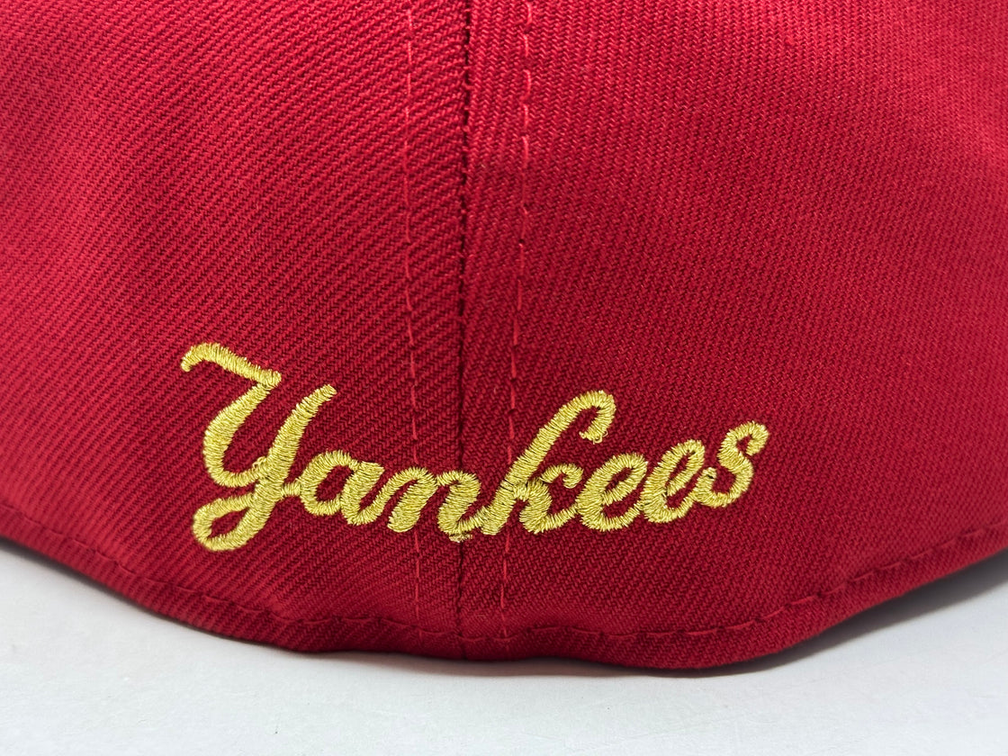 New York Yankees 2000 World Series Fitted Hats-Red