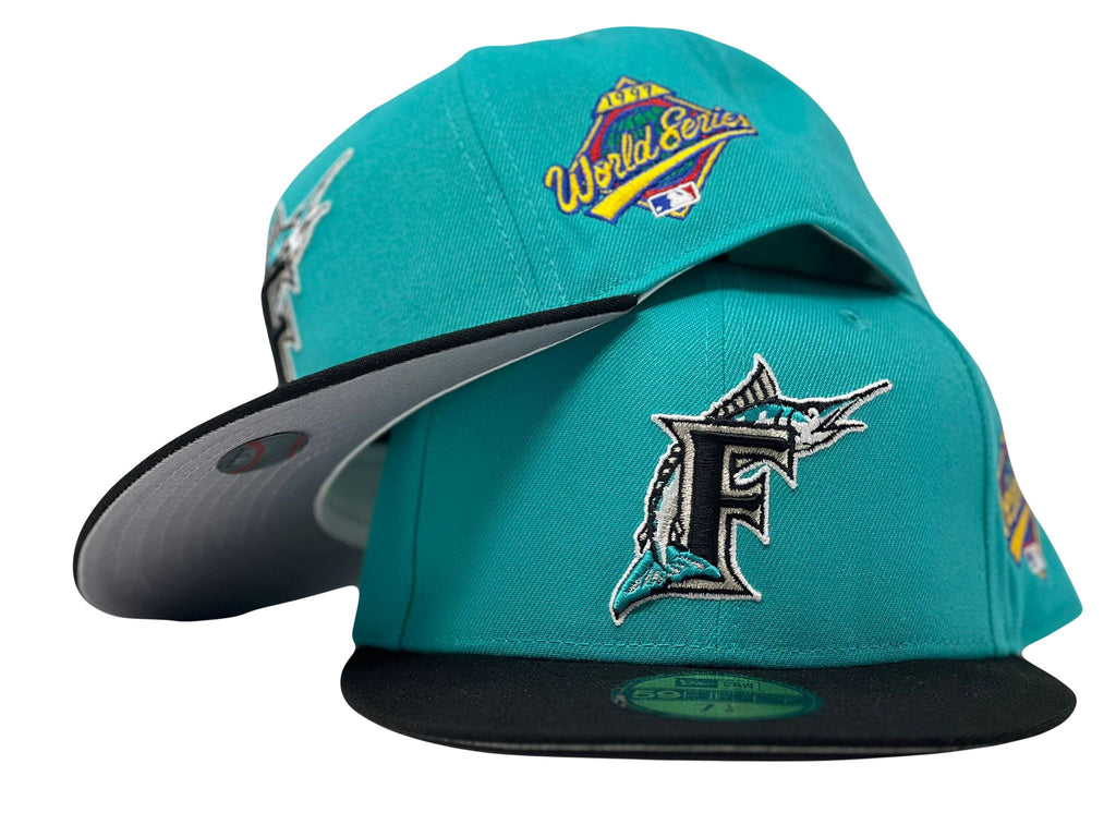 Florida Marlins 1997 World Series Gray Brim New Era Fitted Hat
