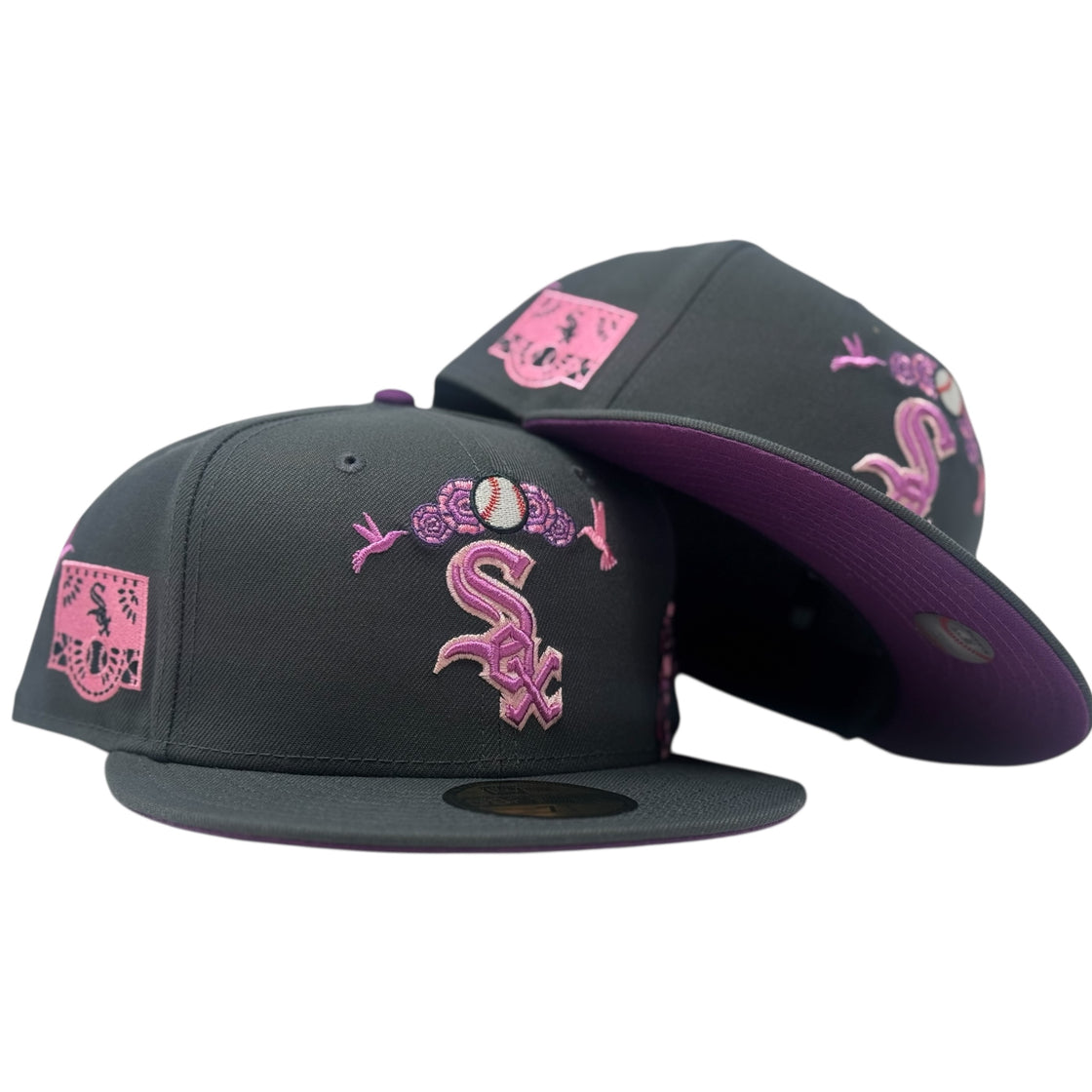 Chicago White Sox Day of the Dead Graphite 59FIFTY Fitted