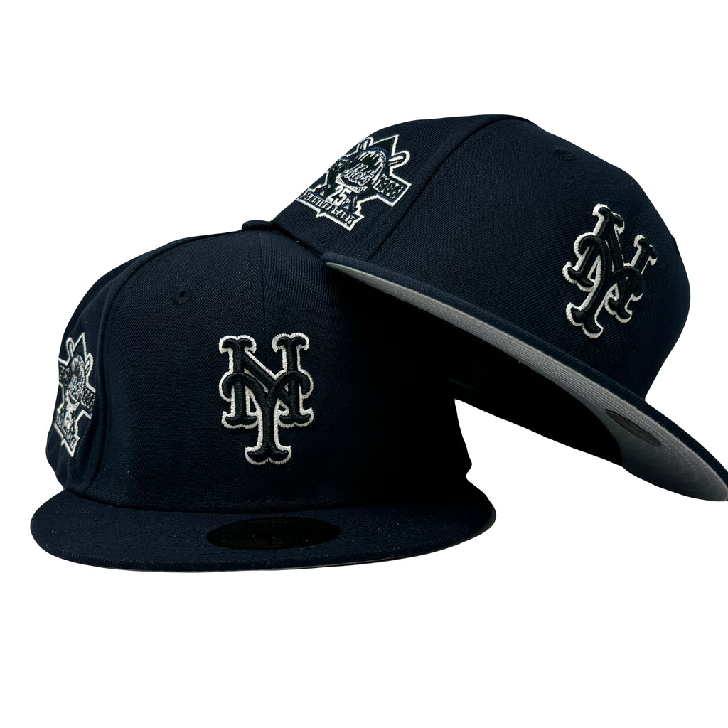 New York Mets 25th Anniversary Navy Blue 59Fifty New Era Fitted Hat to Match Jordan 1 