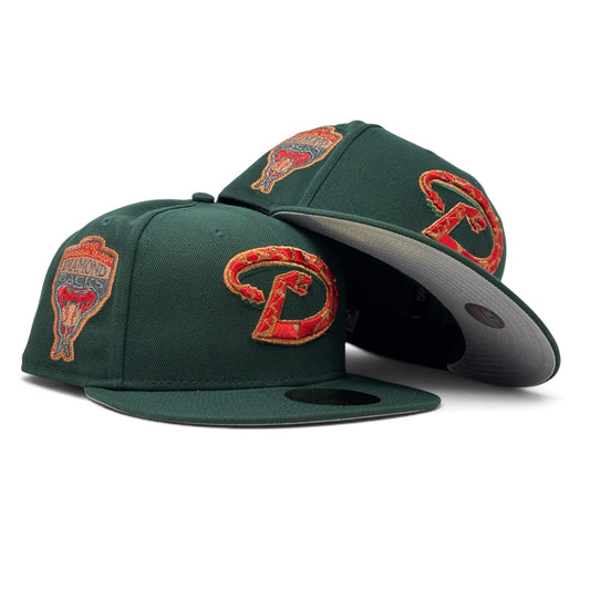 Arizona Diamondbacks 1998 Inaugural Season 59Fiftty New Era Fitted-Green