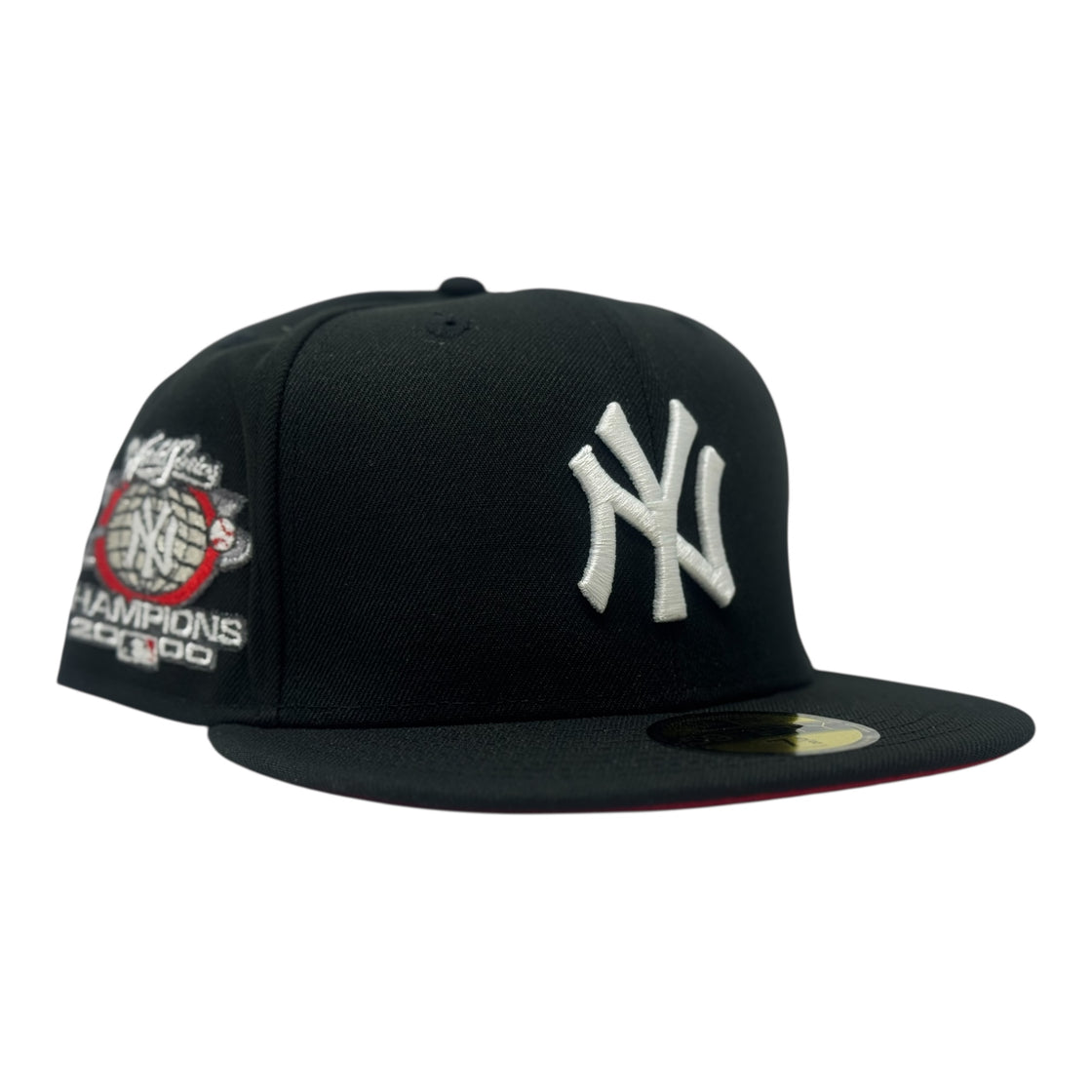 New York Yankees 2000 World Series Champions Fitted Hats-Black