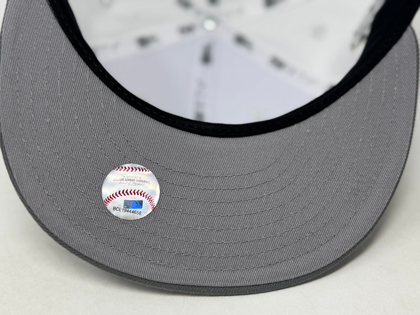 Los Angeles Angels 35th Anniversary Fitted Hats-White Gray