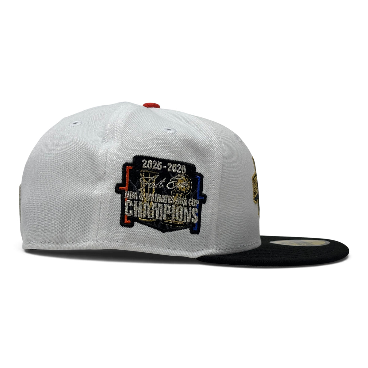 New York Knicks 2026 NBA Champions New Era Fitted-White Black