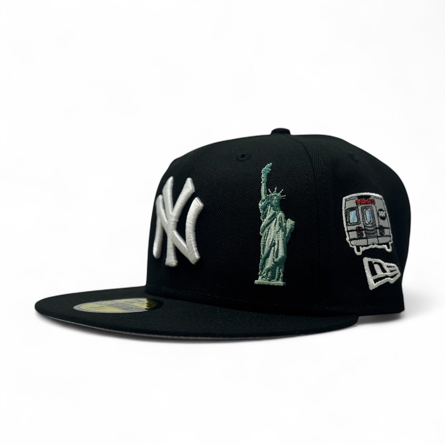 New York Yankees City Transit New Era Fitted Hats-Black