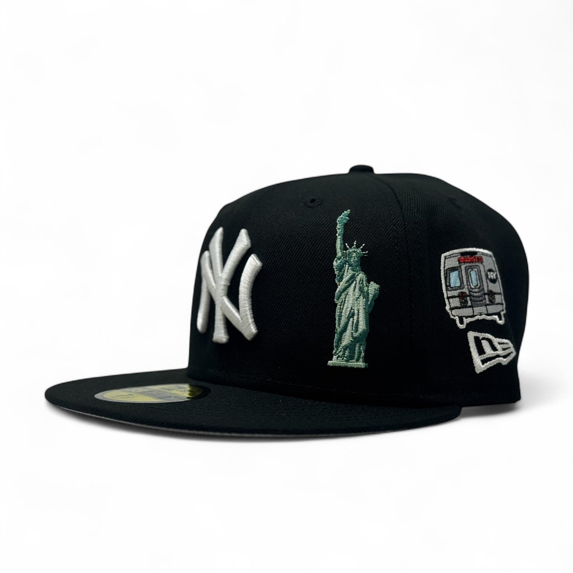 New York Yankees City Transit New Era Fitted Hats-Black