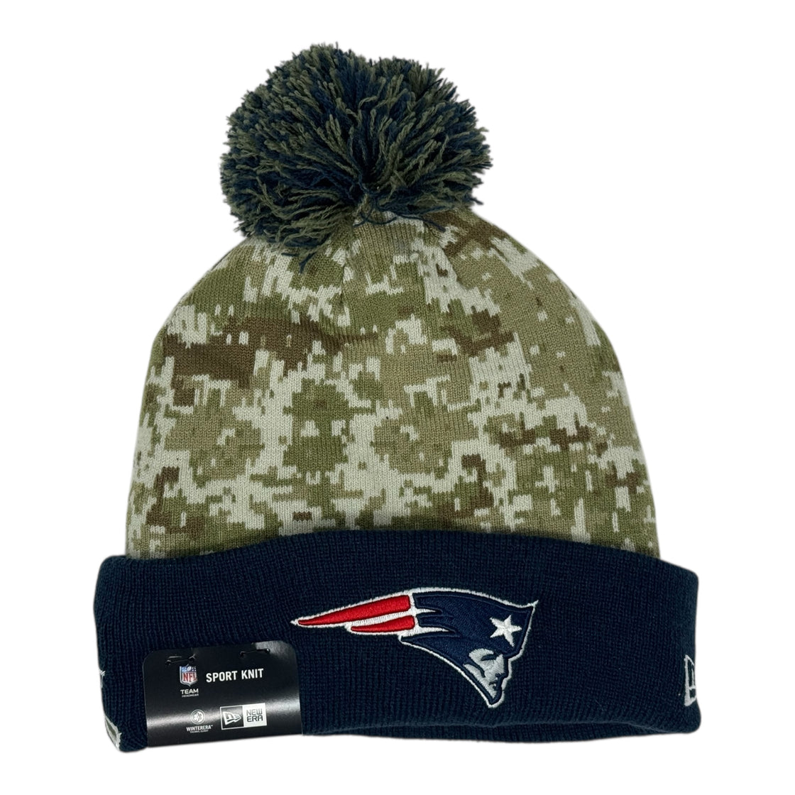 New Era New England Patriots Sideline Cuffed Knit Beanie Skully