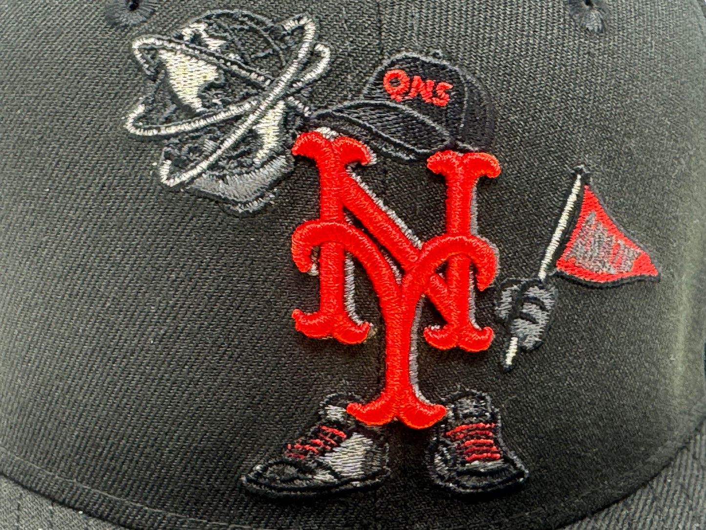 New York Mets Cartoon 59FIFTY QNS  New Era  Fitted Hat -Black