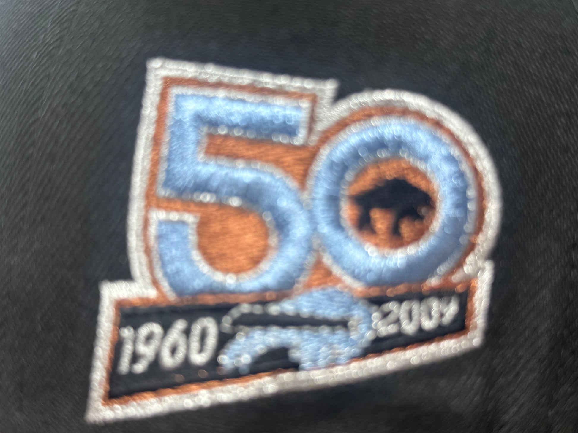 Buffalo Bills 50th Anniversary Black NFL New Era Fitted Hats