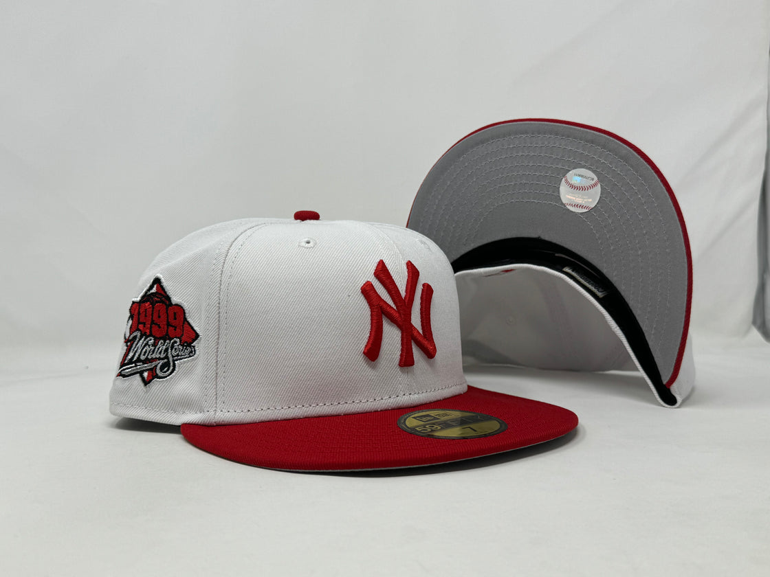 New York Yankees 1999 World Series White/ Red 5950 New Era Fitted Hat