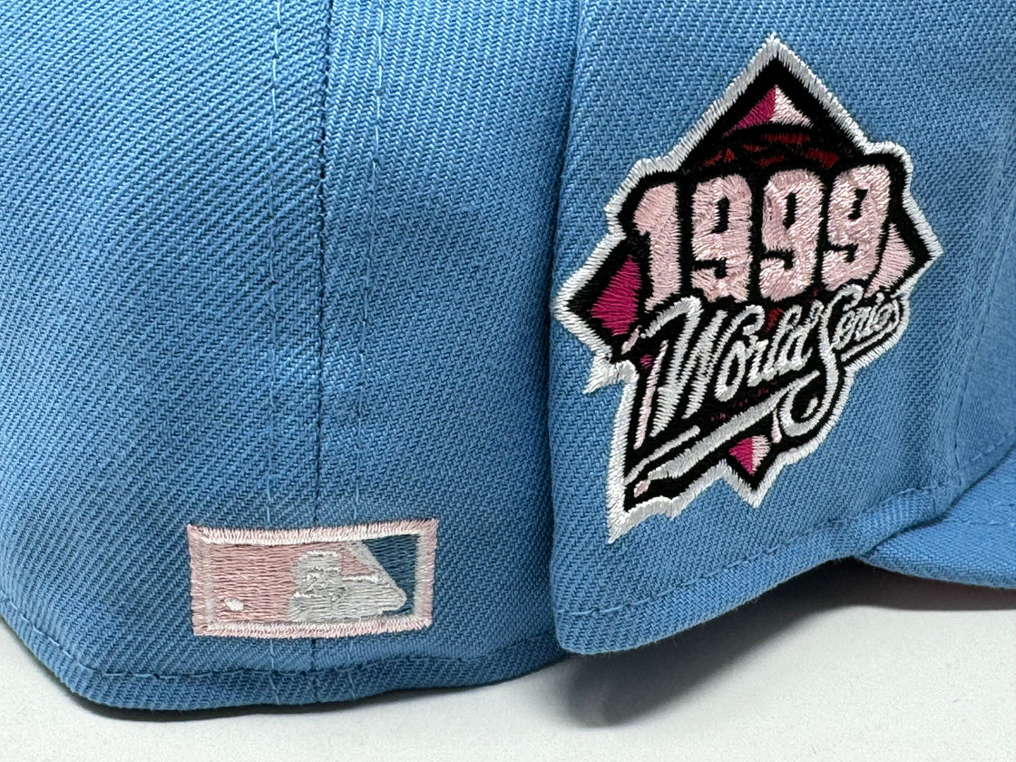 New York Yankees 1999 World Series Cherry Blossom pack Sky Blue 59Fifty New Era Fitted Hat