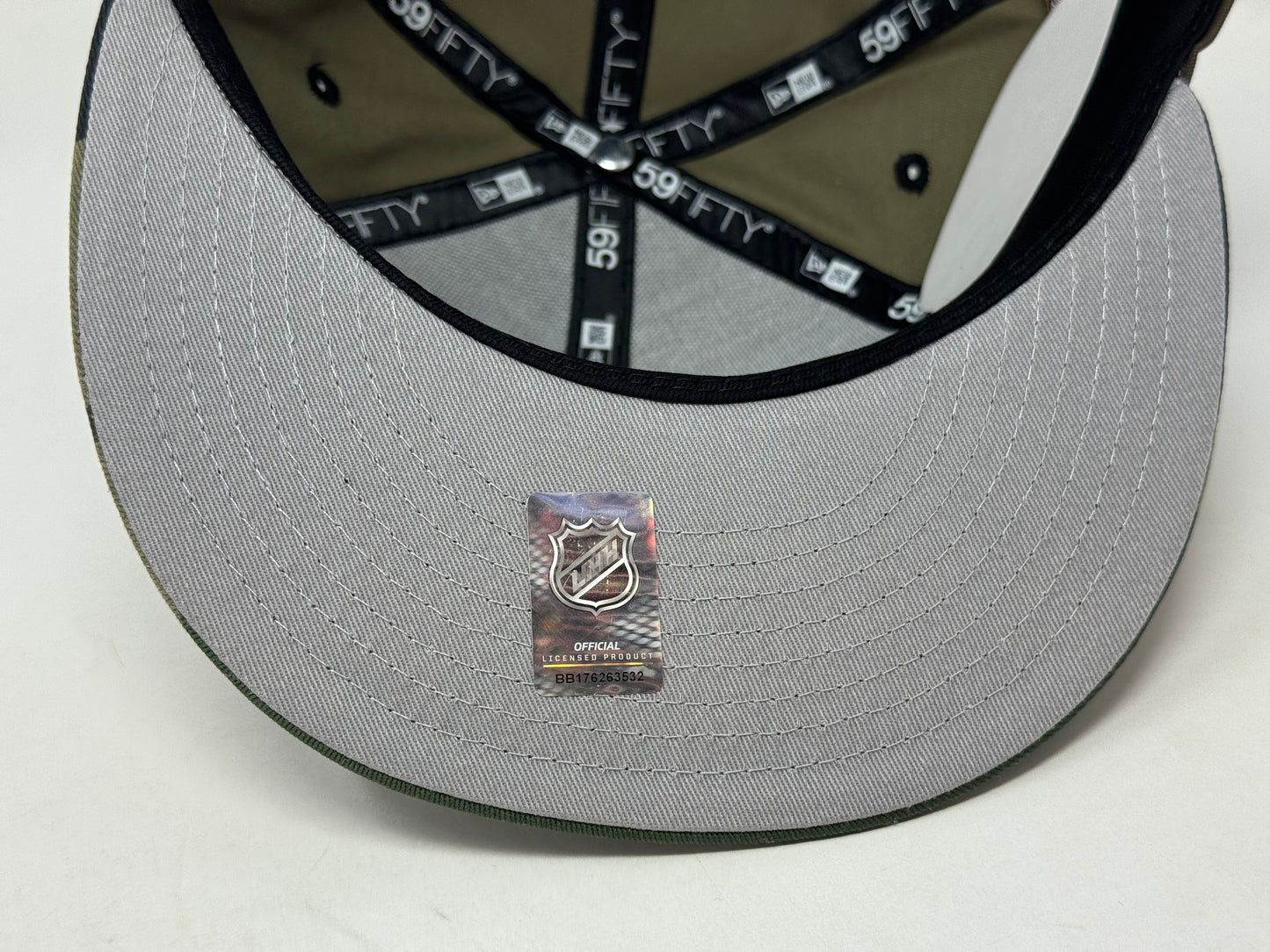 Anaheim Ducks Woodland Camouflage Fitted Hats