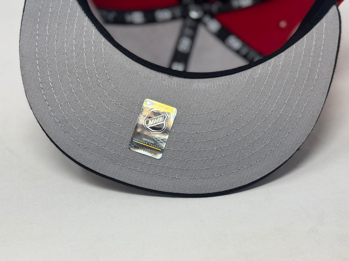 New York Islanders 40th Anniversary Fitted Hats- Red Black
