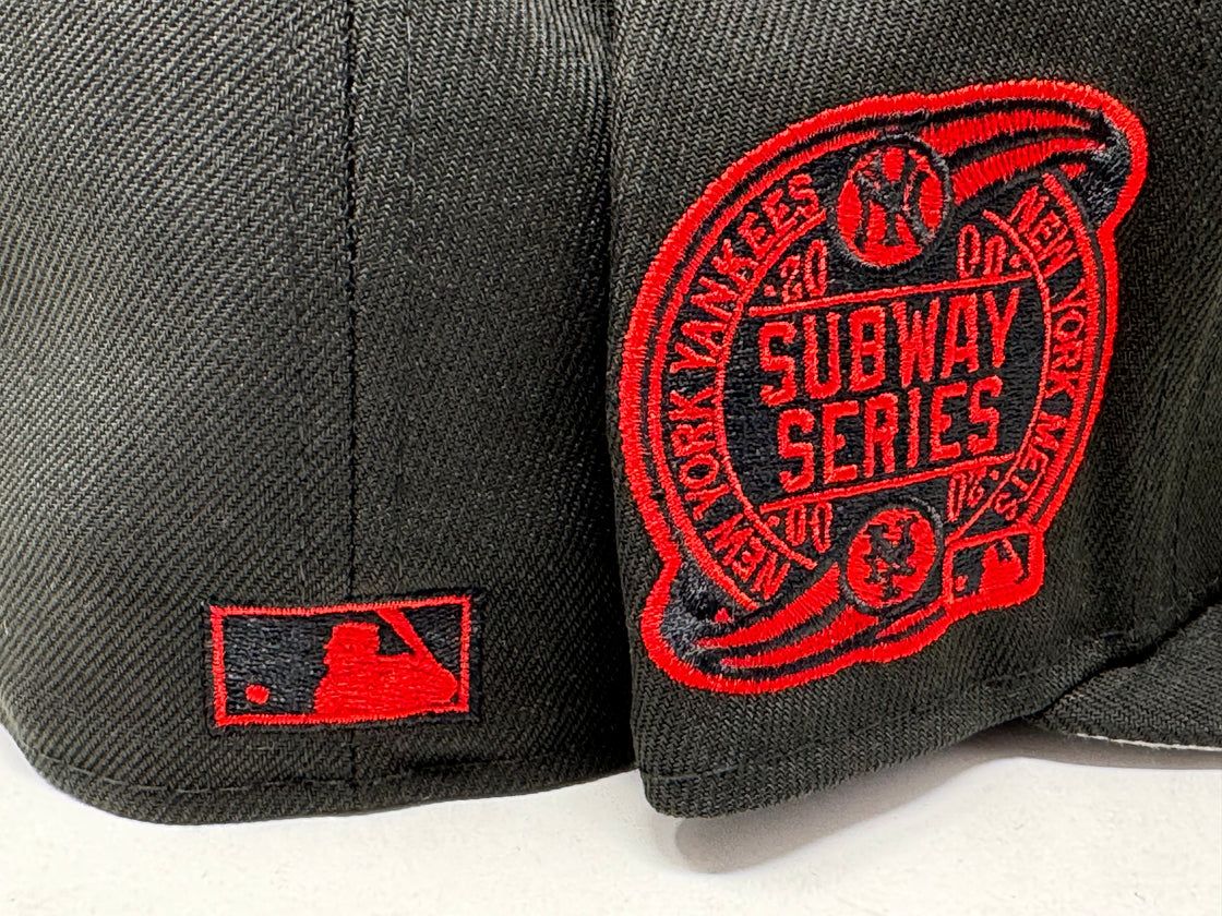 New York Yankees Subway Series Black Gray Brim 5950 New Era Fitted Hat