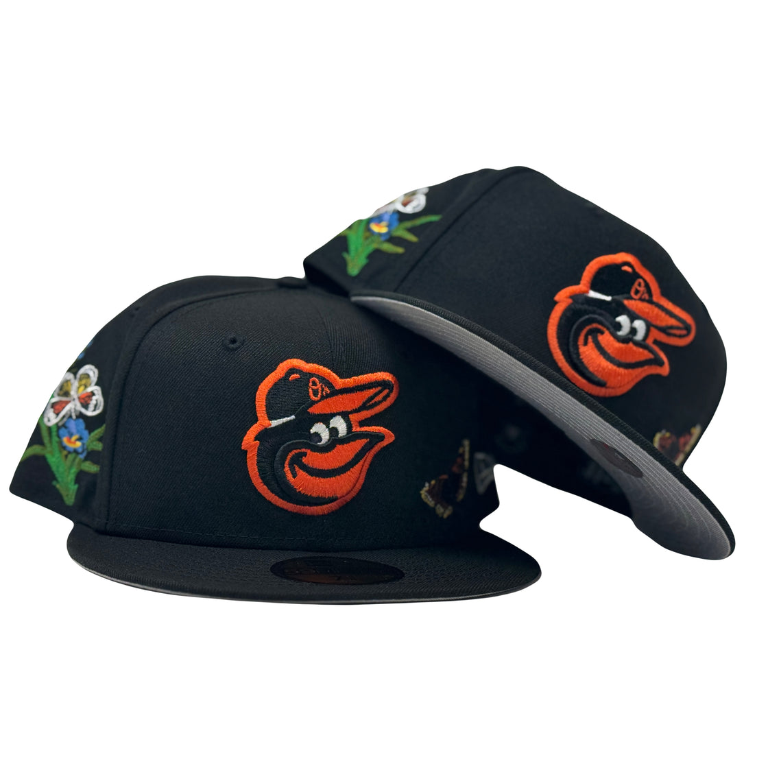 Baltimore Orioles Butterfly Garden New Era Fitted Hats-Sports World NY