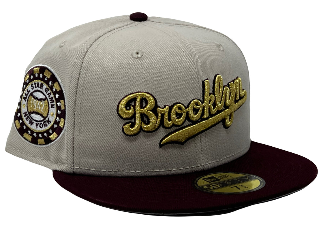 Stone Pack Brooklyn Dodgers 1942 All Star Game New Era Fitted Hat